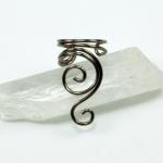 Gunmetal Swirly Ear Cuff
