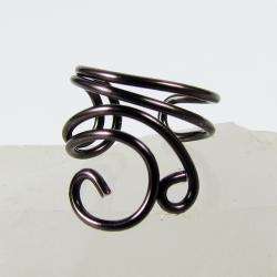Gunmetal Mini Swirl Ear Cuff